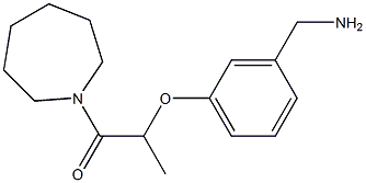 2-[3-(aminomethyl)phenoxy]-1-(azepan-1-yl)propan-1-one Struktur