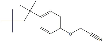 2-[4-(2,4,4-trimethylpentan-2-yl)phenoxy]acetonitrile Struktur