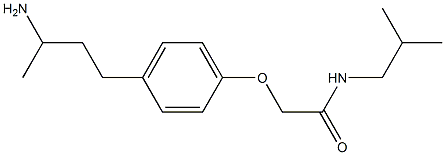 2-[4-(3-aminobutyl)phenoxy]-N-isobutylacetamide Struktur