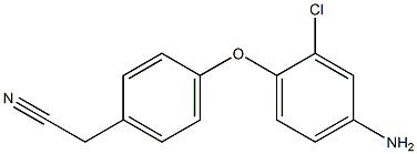 2-[4-(4-amino-2-chlorophenoxy)phenyl]acetonitrile Struktur