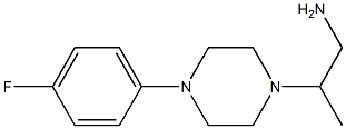 2-[4-(4-fluorophenyl)piperazin-1-yl]propan-1-amine Struktur