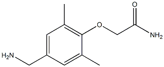 2-[4-(aminomethyl)-2,6-dimethylphenoxy]acetamide Struktur