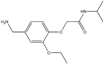 2-[4-(aminomethyl)-2-ethoxyphenoxy]-N-(propan-2-yl)acetamide Struktur