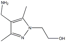 2-[4-(aminomethyl)-3,5-dimethyl-1H-pyrazol-1-yl]ethanol Struktur