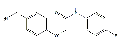 2-[4-(aminomethyl)phenoxy]-N-(4-fluoro-2-methylphenyl)acetamide Struktur