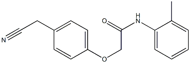 2-[4-(cyanomethyl)phenoxy]-N-(2-methylphenyl)acetamide Struktur