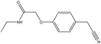 2-[4-(cyanomethyl)phenoxy]-N-ethylacetamide Struktur