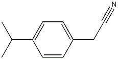 2-[4-(propan-2-yl)phenyl]acetonitrile Struktur