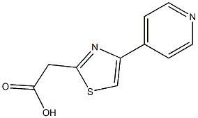 2-[4-(pyridin-4-yl)-1,3-thiazol-2-yl]acetic acid Struktur