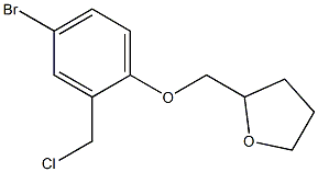 2-[4-bromo-2-(chloromethyl)phenoxymethyl]oxolane Struktur