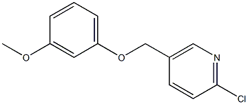 2-chloro-5-(3-methoxyphenoxymethyl)pyridine Struktur