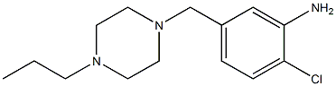 2-chloro-5-[(4-propylpiperazin-1-yl)methyl]aniline Struktur