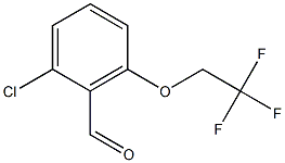 2-chloro-6-(2,2,2-trifluoroethoxy)benzaldehyde Struktur