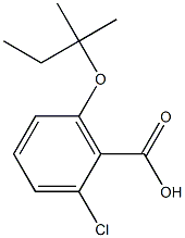 2-chloro-6-[(2-methylbutan-2-yl)oxy]benzoic acid Struktur