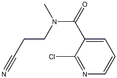 2-chloro-N-(2-cyanoethyl)-N-methylpyridine-3-carboxamide Struktur