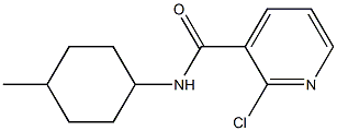 2-chloro-N-(4-methylcyclohexyl)pyridine-3-carboxamide Struktur