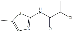 2-chloro-N-(5-methyl-1,3-thiazol-2-yl)propanamide Struktur