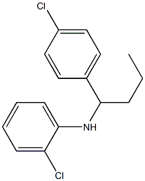 2-chloro-N-[1-(4-chlorophenyl)butyl]aniline Struktur