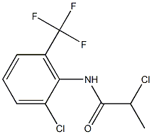 2-chloro-N-[2-chloro-6-(trifluoromethyl)phenyl]propanamide Struktur