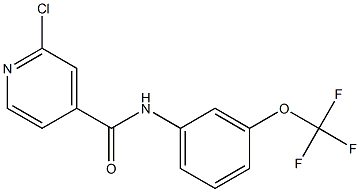 2-chloro-N-[3-(trifluoromethoxy)phenyl]pyridine-4-carboxamide Struktur