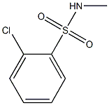 2-chloro-N-methylbenzene-1-sulfonamide Struktur