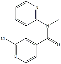 2-chloro-N-methyl-N-(pyridin-2-yl)pyridine-4-carboxamide Struktur