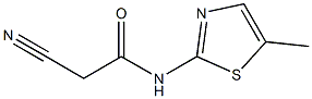 2-cyano-N-(5-methyl-1,3-thiazol-2-yl)acetamide Struktur