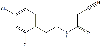 2-cyano-N-[2-(2,4-dichlorophenyl)ethyl]acetamide Struktur