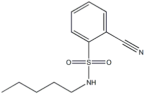 2-cyano-N-pentylbenzenesulfonamide Struktur