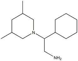 2-cyclohexyl-2-(3,5-dimethylpiperidin-1-yl)ethan-1-amine Struktur