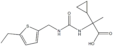 2-cyclopropyl-2-[({[(5-ethylthien-2-yl)methyl]amino}carbonyl)amino]propanoic acid Struktur