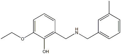 2-ethoxy-6-({[(3-methylphenyl)methyl]amino}methyl)phenol Struktur