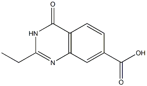 2-ethyl-4-oxo-3,4-dihydroquinazoline-7-carboxylic acid Struktur