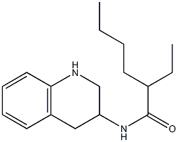 2-ethyl-N-(1,2,3,4-tetrahydroquinolin-3-yl)hexanamide Struktur