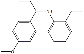 2-ethyl-N-[1-(4-methoxyphenyl)propyl]aniline Struktur