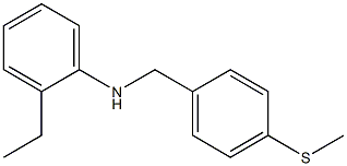 2-ethyl-N-{[4-(methylsulfanyl)phenyl]methyl}aniline Struktur