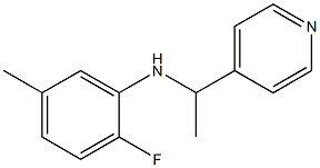 2-fluoro-5-methyl-N-[1-(pyridin-4-yl)ethyl]aniline Struktur