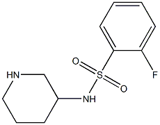 2-fluoro-N-(piperidin-3-yl)benzene-1-sulfonamide Struktur