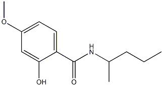 2-hydroxy-4-methoxy-N-(pentan-2-yl)benzamide Struktur