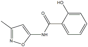 2-hydroxy-N-(3-methyl-1,2-oxazol-5-yl)benzamide Struktur