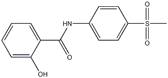 2-hydroxy-N-(4-methanesulfonylphenyl)benzamide Struktur