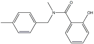 2-hydroxy-N-methyl-N-[(4-methylphenyl)methyl]benzamide Struktur