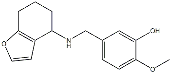 2-methoxy-5-[(4,5,6,7-tetrahydro-1-benzofuran-4-ylamino)methyl]phenol Struktur