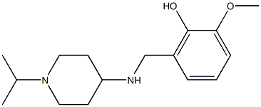 2-methoxy-6-({[1-(propan-2-yl)piperidin-4-yl]amino}methyl)phenol Struktur