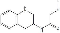 2-methoxy-N-(1,2,3,4-tetrahydroquinolin-3-yl)acetamide Struktur