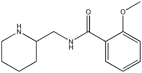 2-methoxy-N-(piperidin-2-ylmethyl)benzamide Struktur