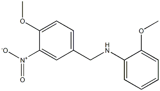 2-methoxy-N-[(4-methoxy-3-nitrophenyl)methyl]aniline Struktur