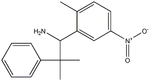 2-methyl-1-(2-methyl-5-nitrophenyl)-2-phenylpropan-1-amine Struktur