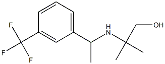 2-methyl-2-({1-[3-(trifluoromethyl)phenyl]ethyl}amino)propan-1-ol Struktur