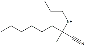 2-methyl-2-(propylamino)octanenitrile Struktur